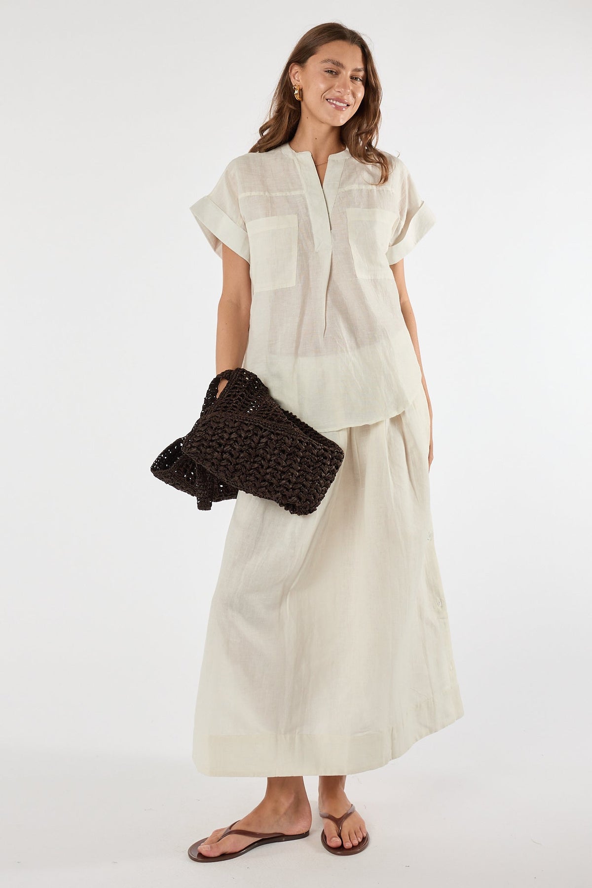 PRE SALE | LulaSoul Marissa Skirt (Ivory)