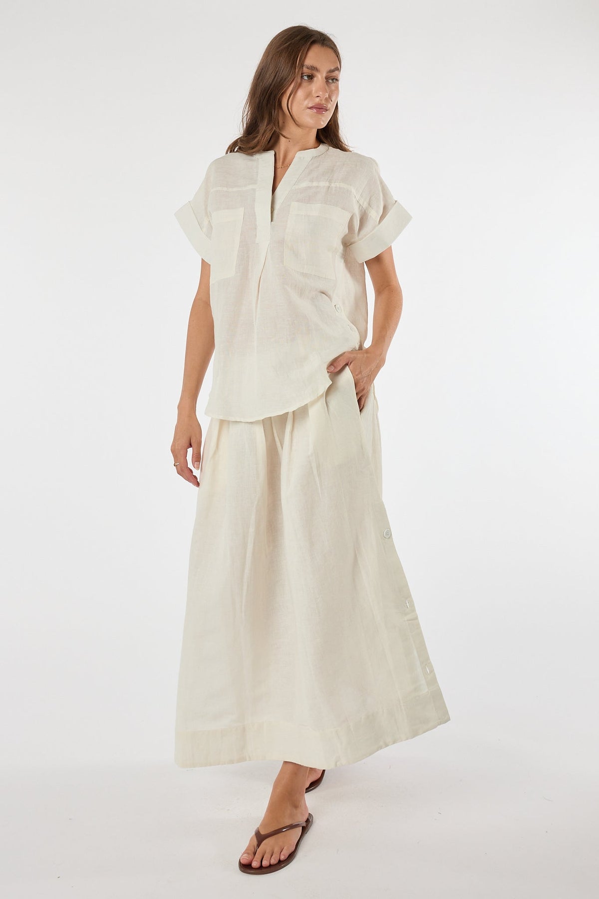 PRE SALE | LulaSoul Marissa Skirt (Ivory)