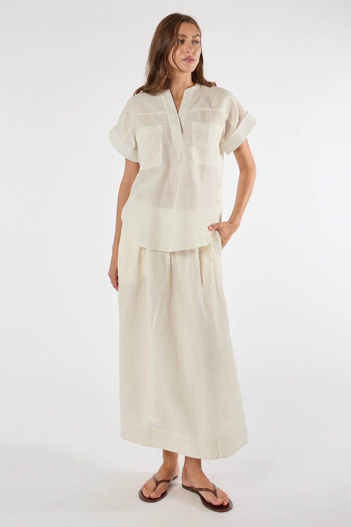 PRE SALE | LulaSoul Marissa Skirt (Ivory)
