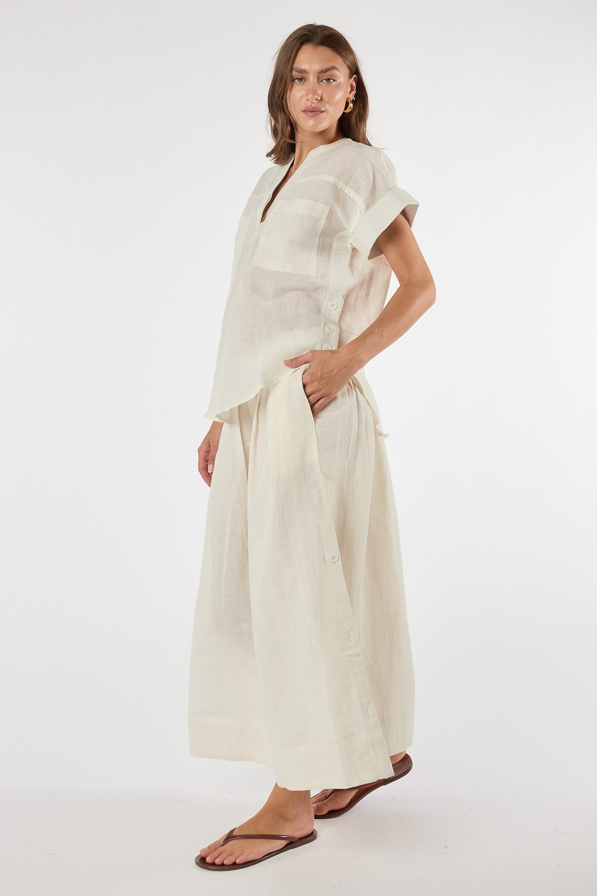 PRE SALE | LulaSoul Marissa Skirt (Ivory)