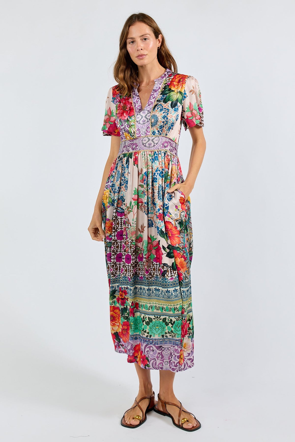 Image of Dresses. Product name - LulaSoul Miraval Midi Lilac in Lilac colour by brand - Lulasoul