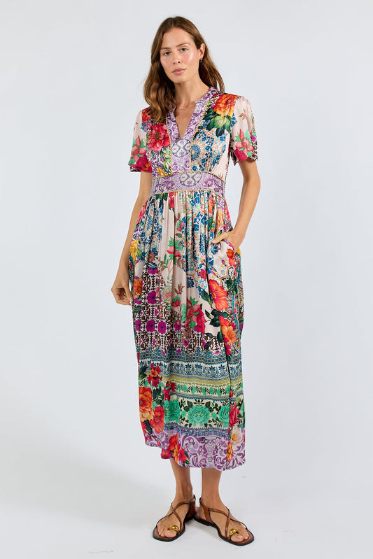 Image of Dresses. Product name - LulaSoul Miraval Midi Lilac in Lilac colour by brand - Lulasoul