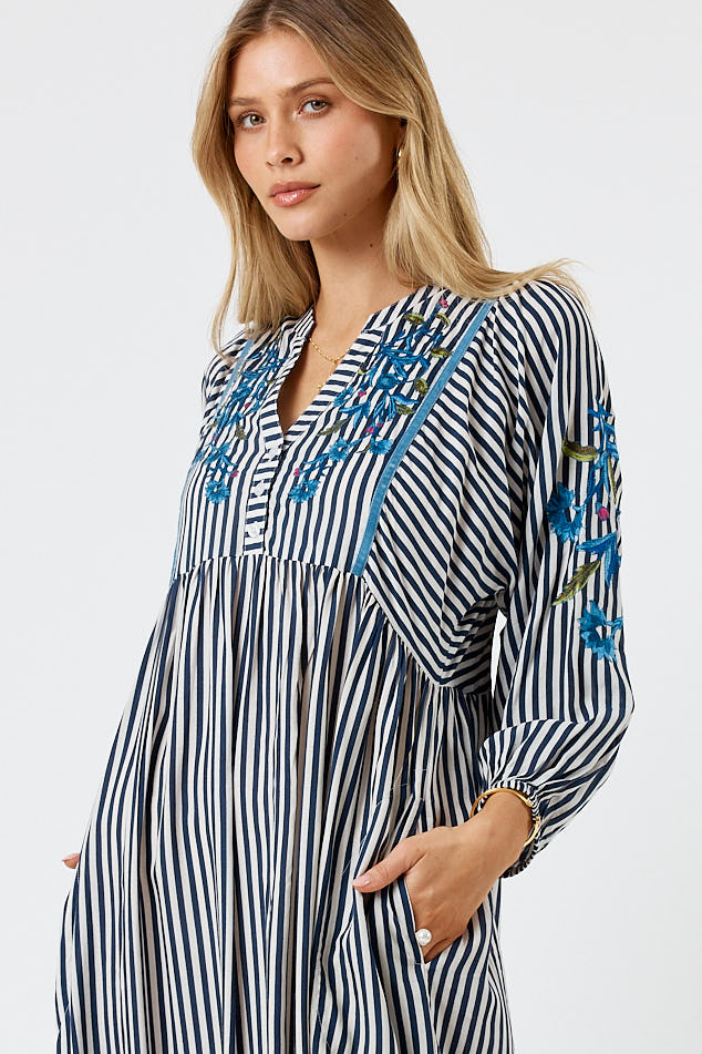 LulaSoul Ontario Midi Stripe (Navy)