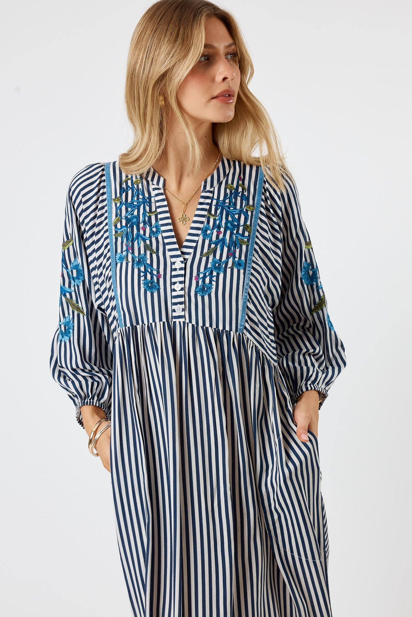 LulaSoul Ontario Midi Stripe (Navy)