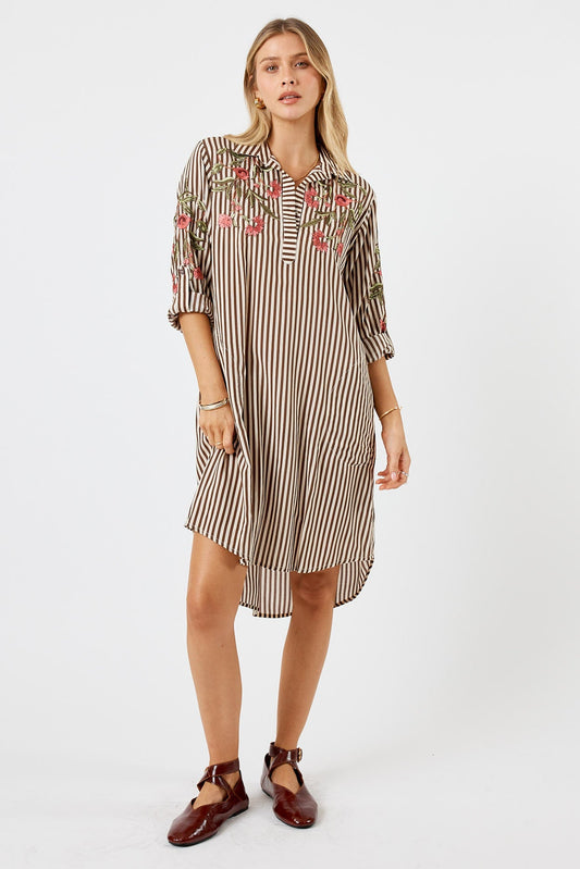 Image of Dresses. Productname: LulaSoul Ontario Shirtmaker Espresso in Espresso colour by brand - LulaSoul