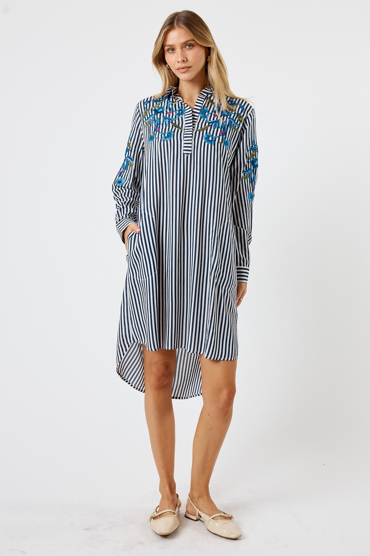 LulaSoul Ontario Shirtmaker Stripe (Navy)