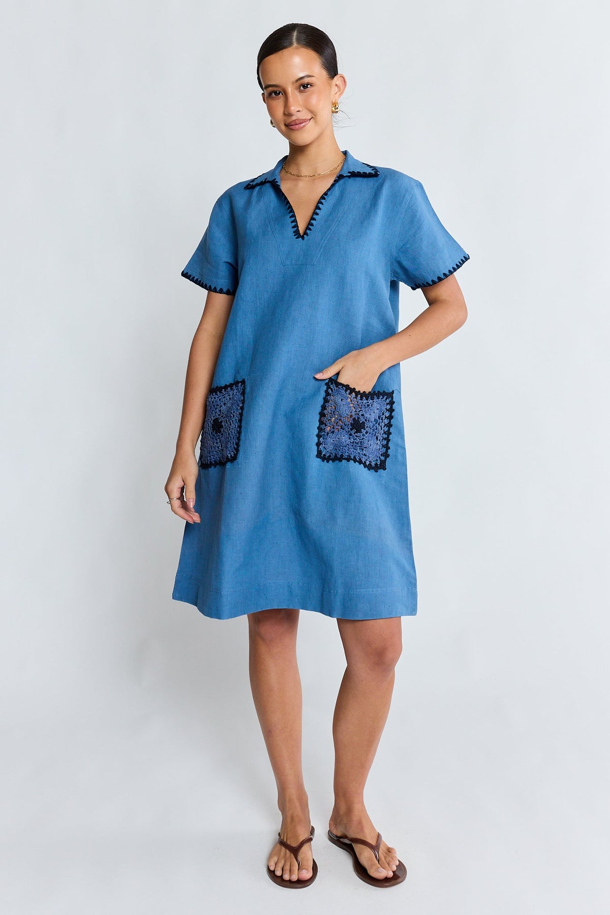 Image of Dresses. Product name - LulaSoul Reine Dress Petrol Blue in Blue colour by brand - Lulasoul