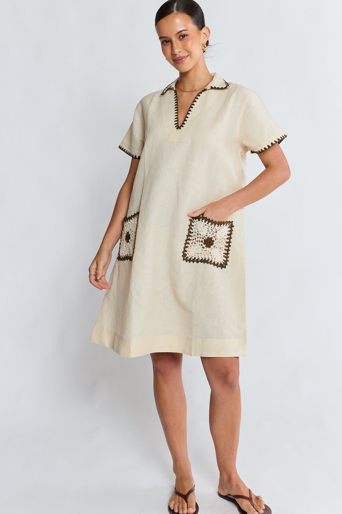 Image of Dresses. Product name - PRE SALE | LulaSoul Reine Dress Vanilla in Vanilla colour by brand - Lulasoul