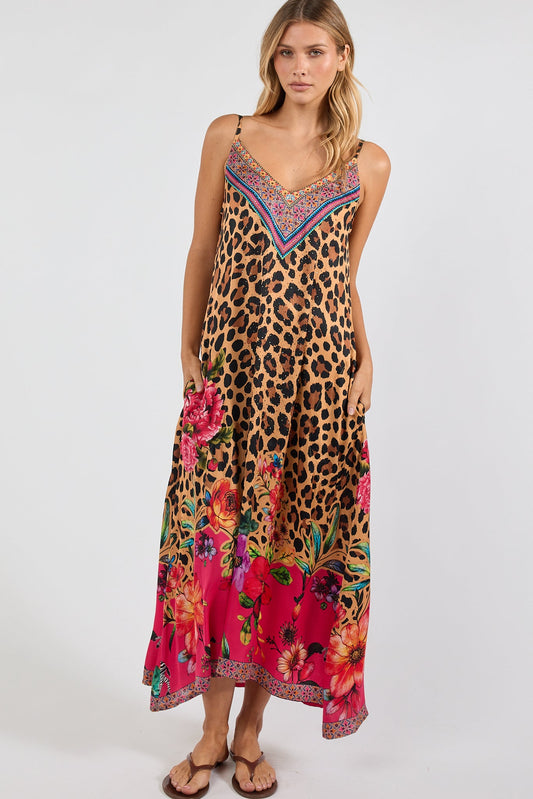 Image of Dresses. Product name - LulaSoul Safari Bloom Maxi in Maxi colour by brand - Lulasoul