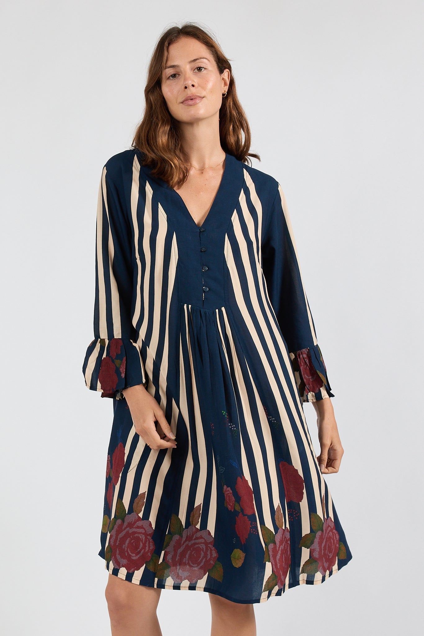 Image of Dresses. Product name - LulaSoul Sandos Dress Navy in Navy colour by brand - Lulasoul