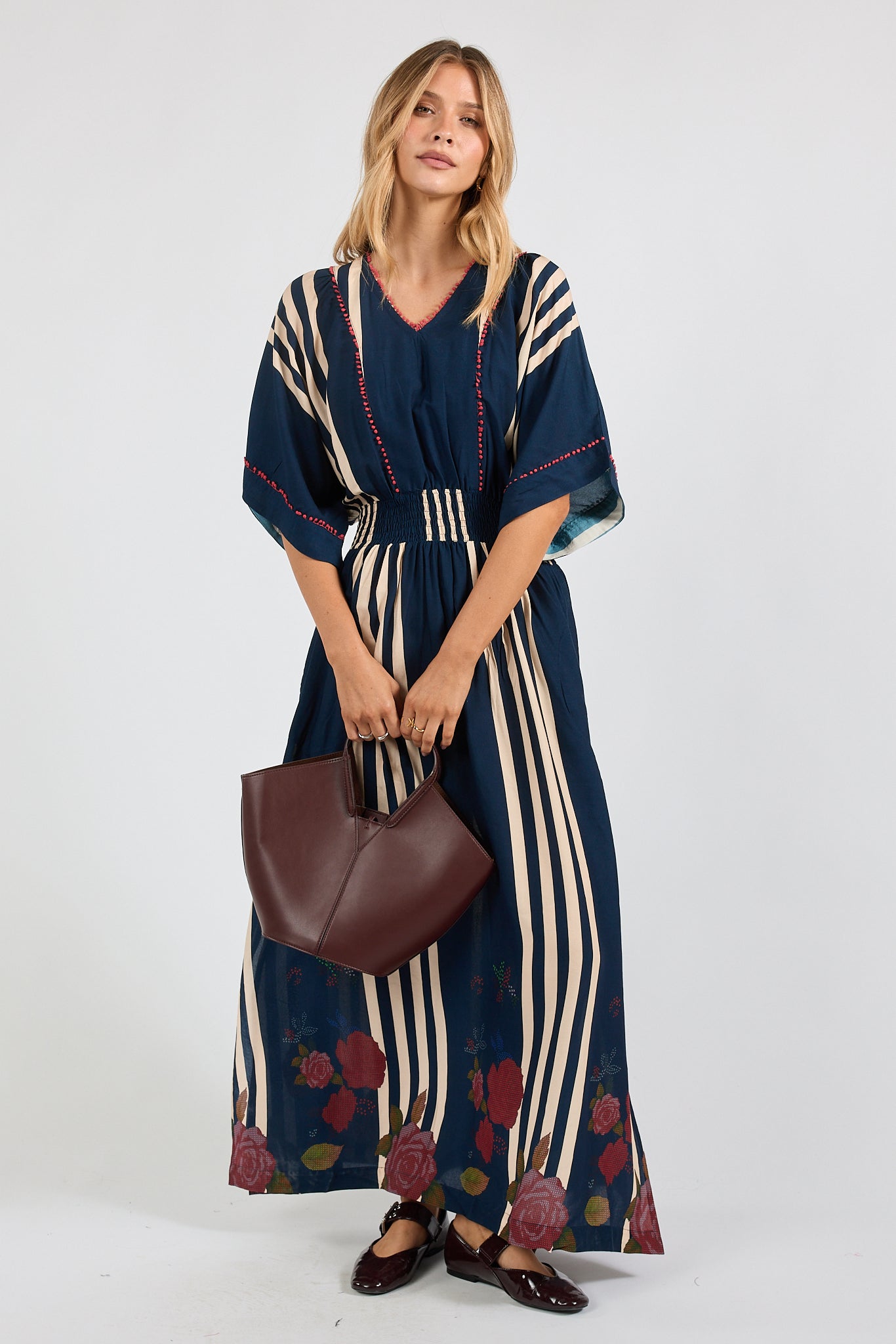 Image of Dresses. Product name - LulaSoul Sandos Maxi Navy in Navy colour by brand - Lulasoul