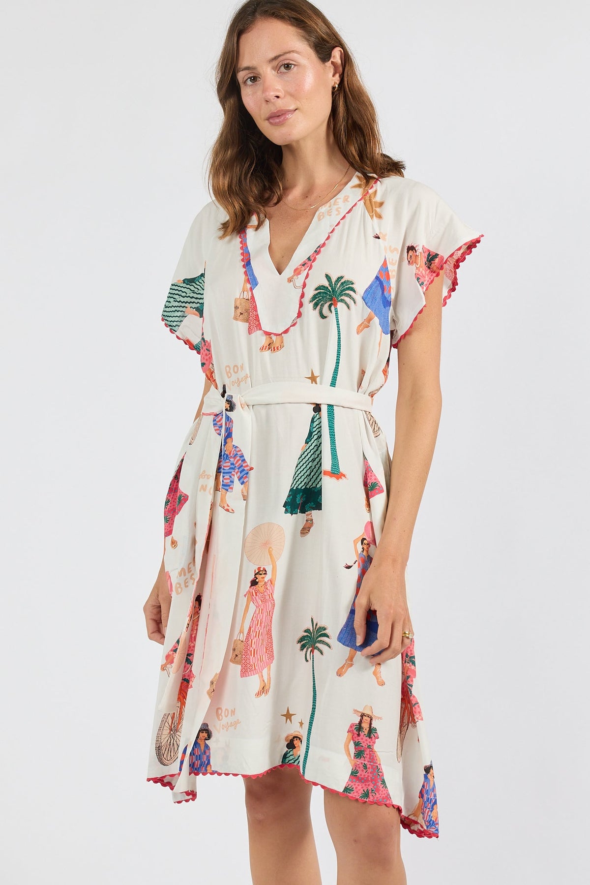 Image of Dresses. Product name - PRE SALE | LulaSoul Summer Vibes Dress White in White colour by brand - Lulasoul