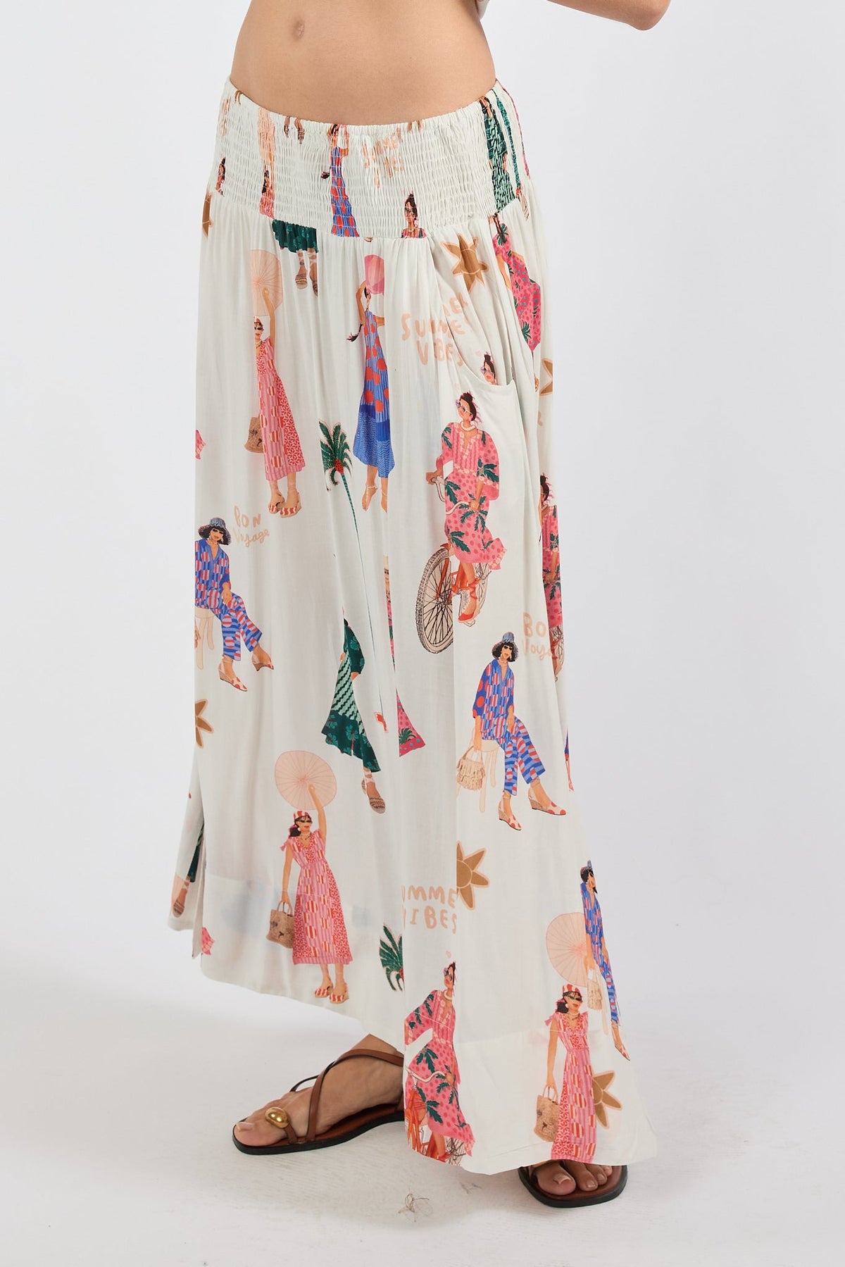 PRE SALE | LulaSoul Summer Vibes Skirt (White)