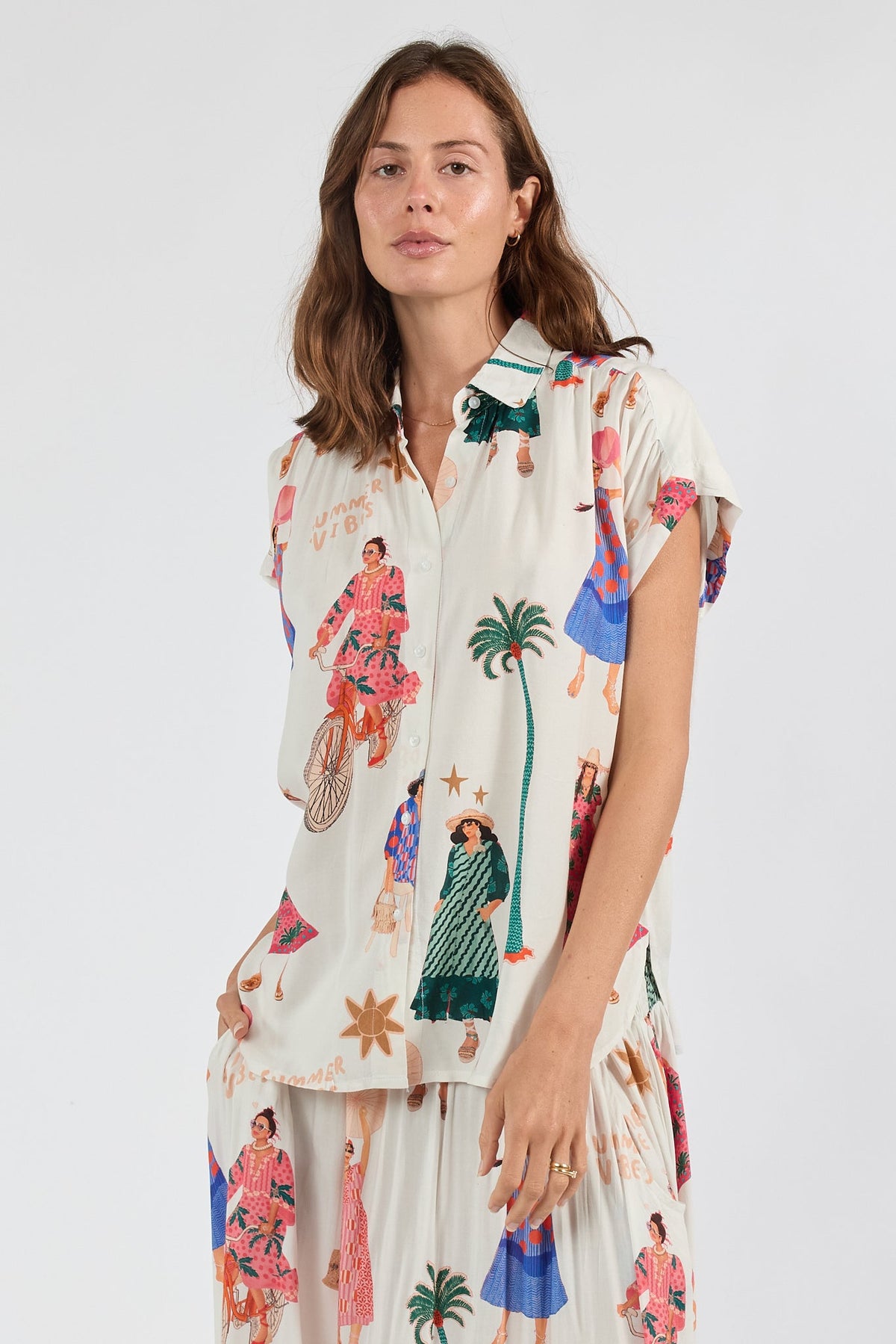 PRE SALE | LulaSoul Summer Vibes Top (White)