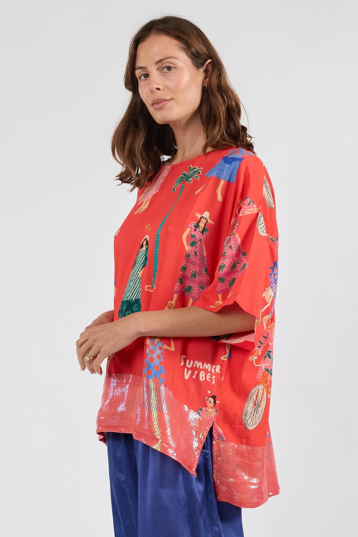 PRE SALE | LulaSoul Summer Vibes Wide T (Melon)