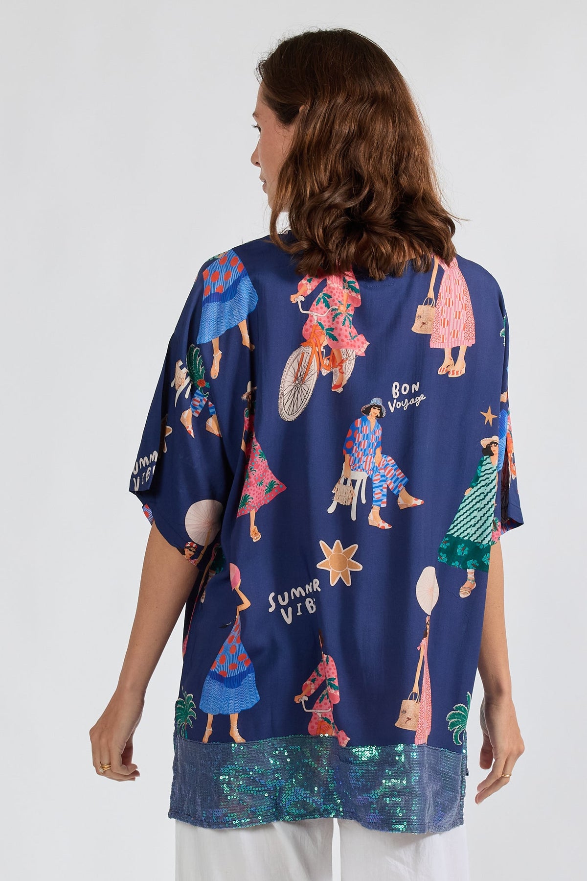 PRE SALE | LulaSoul Summer Vibes Wide T (Navy)