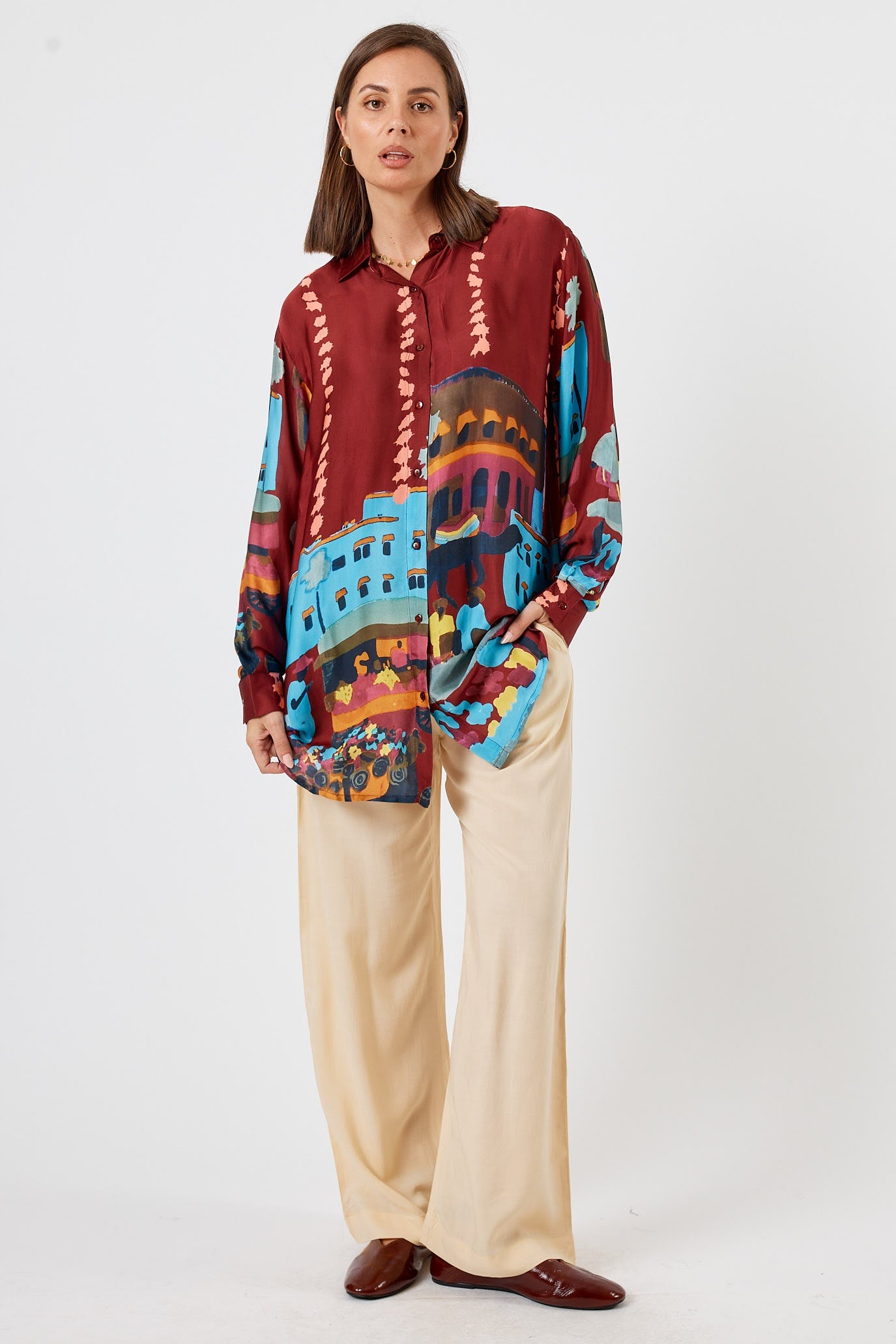 LulaSoul Surrey Shirt (Merlot)