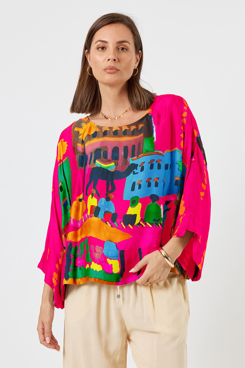 LulaSoul Surrey Top (Raspberry)