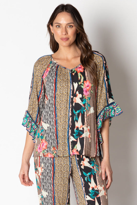 Image of a model wearing Tops. Productname: LulaSoul Toledo Top in Top colour by brand - Lulasoul