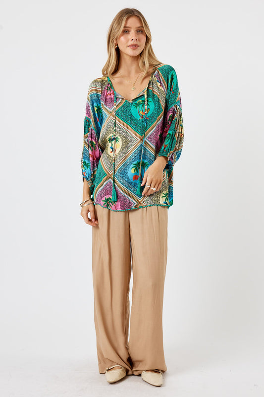 LulaSoul Windsor Top (Sea)