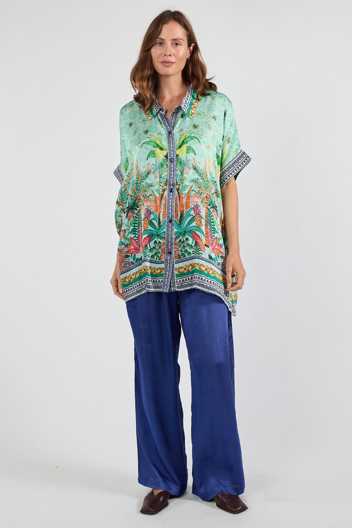 PRE SALE | LulaSoul Zilara Kaftan Top Mist (Tan)