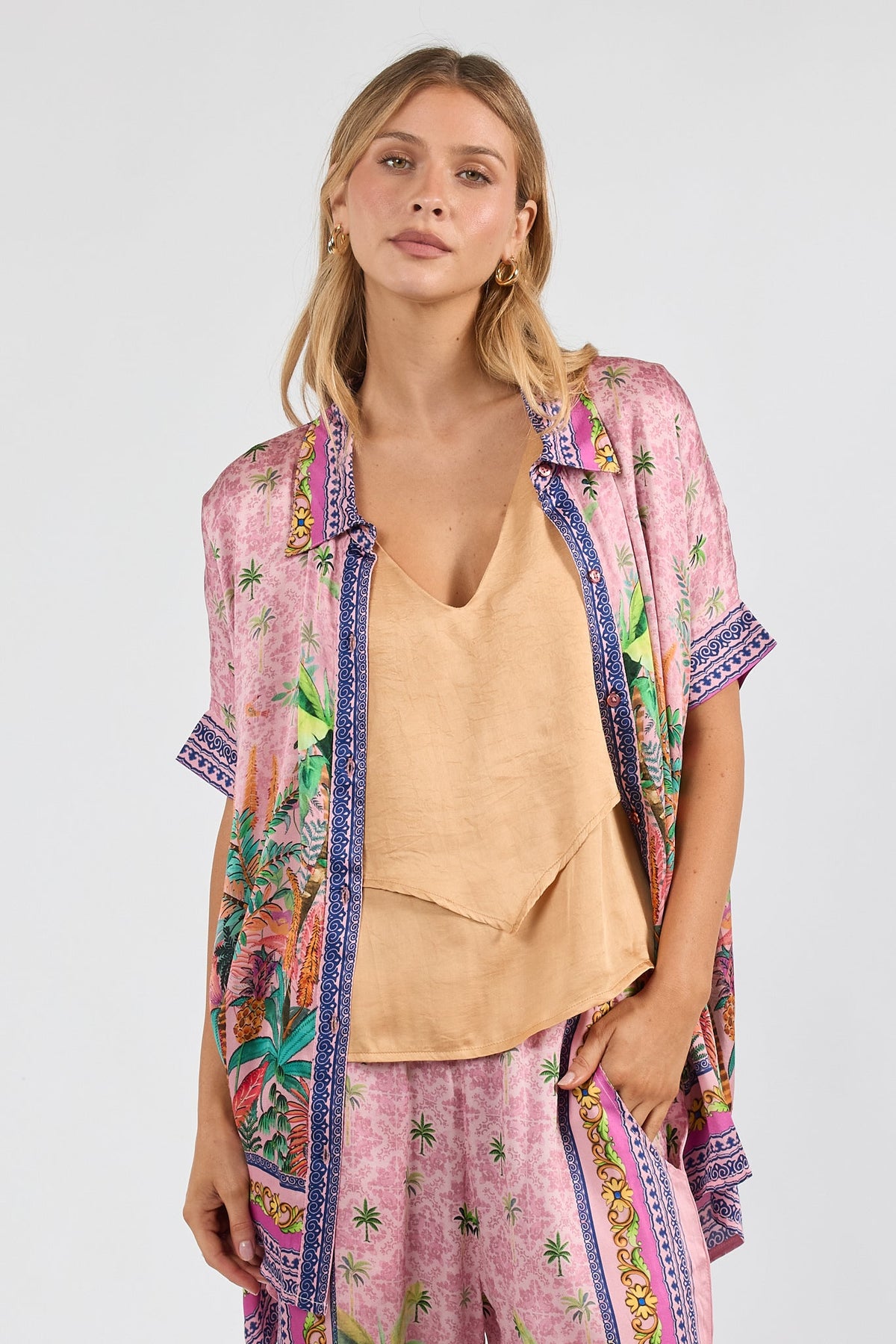 PRE SALE | LulaSoul Zilara Kaftan Top Orchid (Tan)