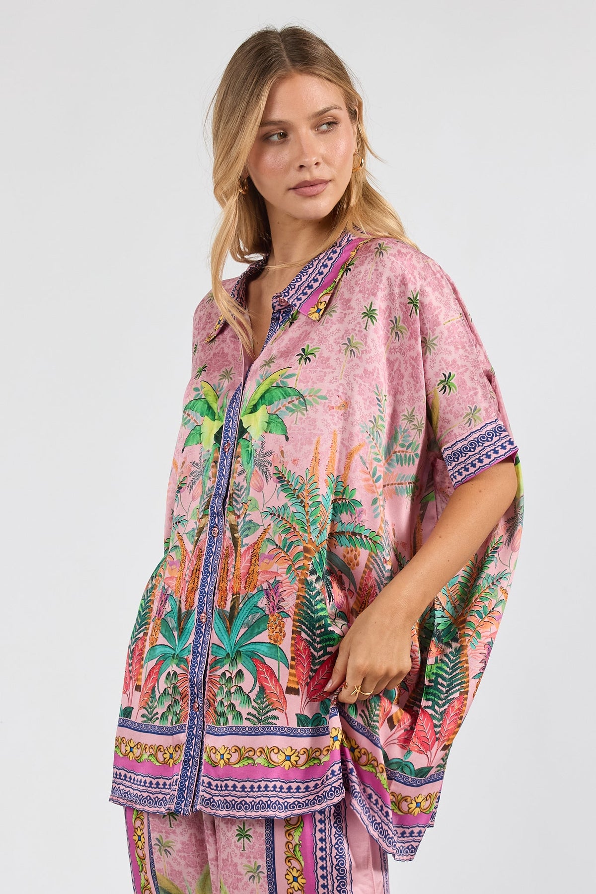 PRE SALE | LulaSoul Zilara Kaftan Top Orchid (Tan)