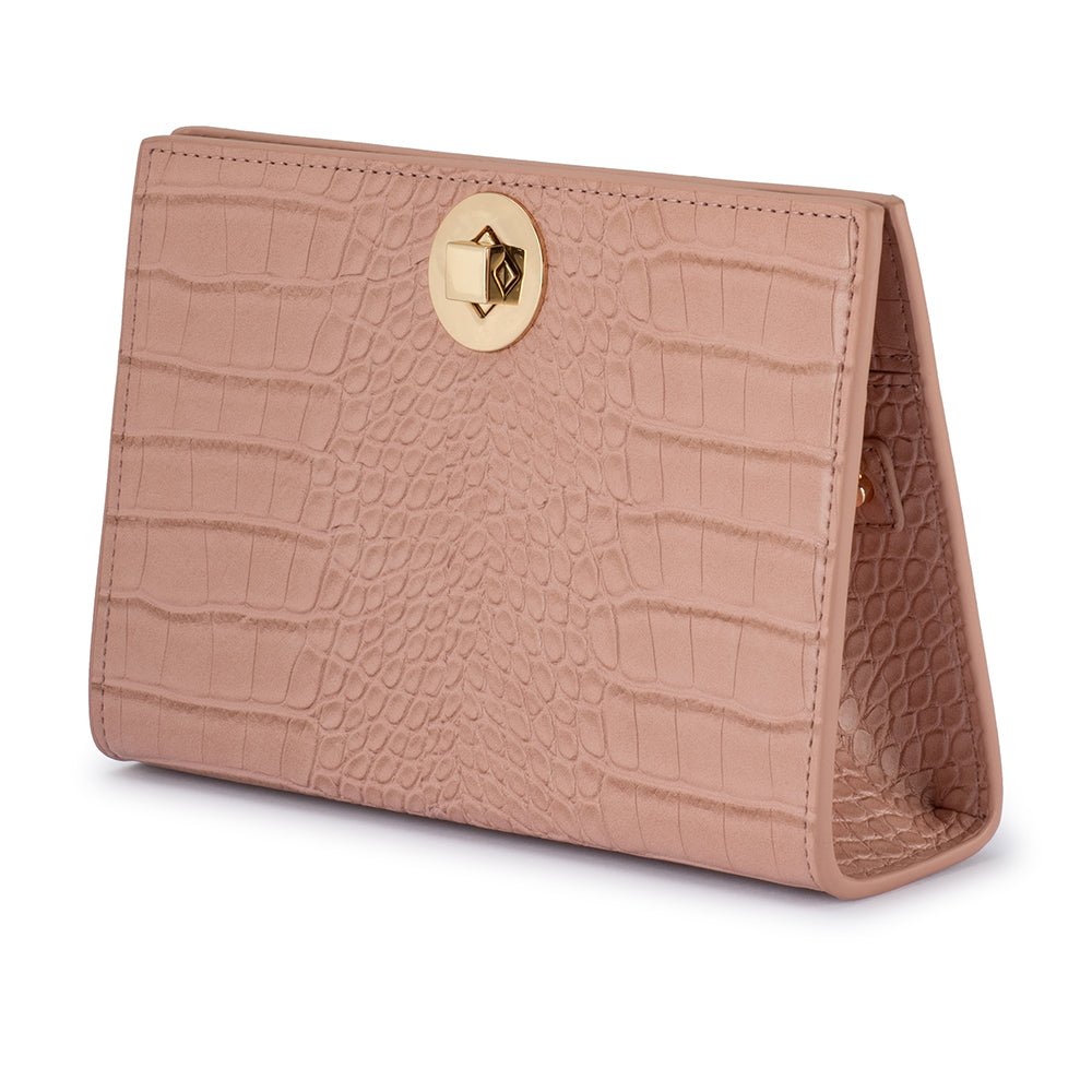 Olga Berg LUNA A-Line Clutch (Blush)