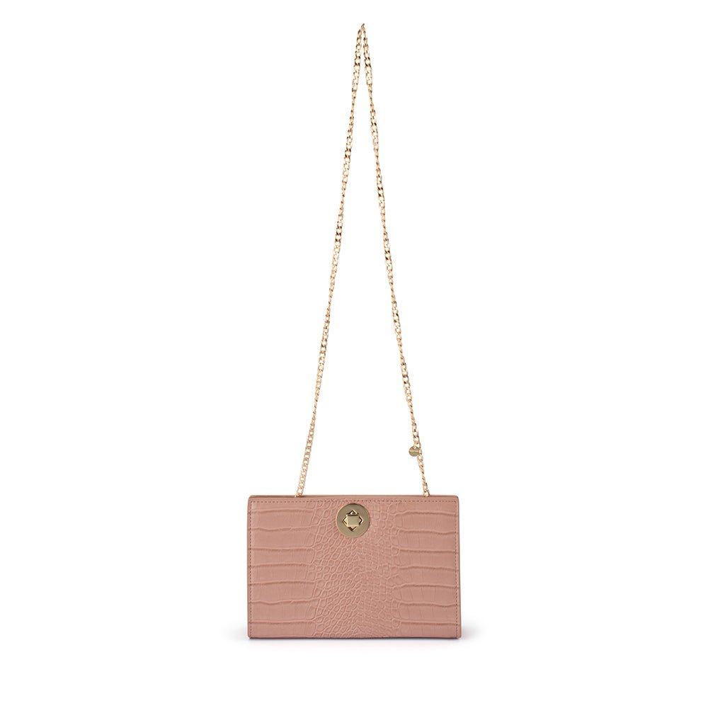 Olga Berg LUNA A-Line Clutch (Blush)