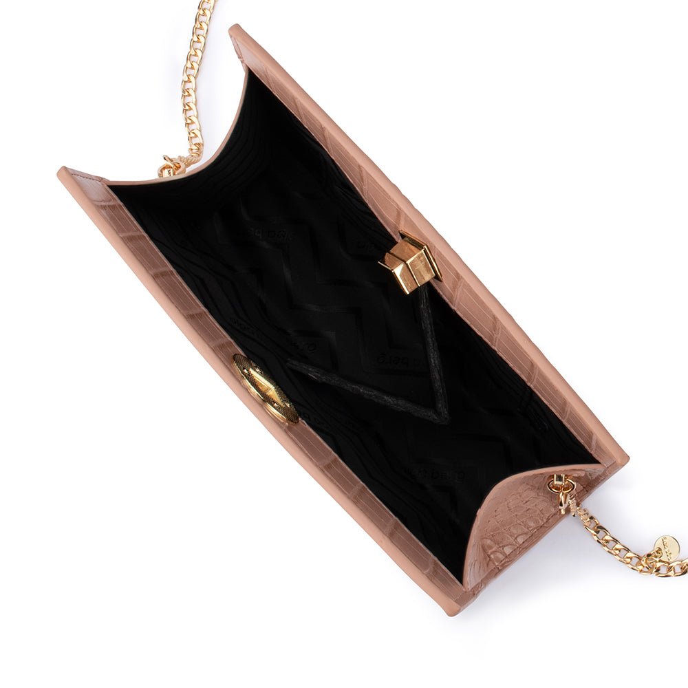 Olga Berg LUNA A-Line Clutch (Blush)