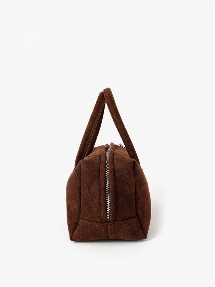 Betty Basics Tory Suede Crossbody Bag (Brown)