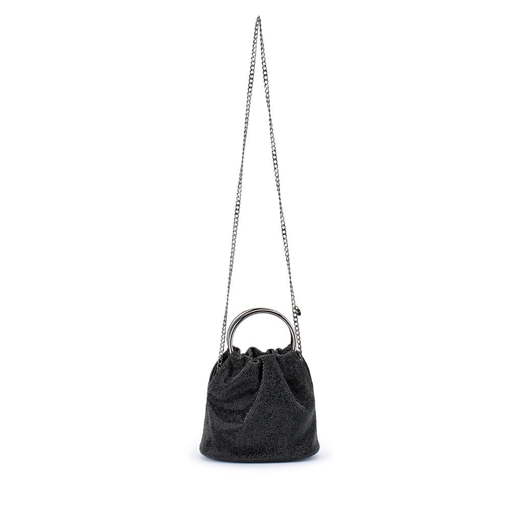 Olga Berg MABEL Crystal Top Handle (Black)