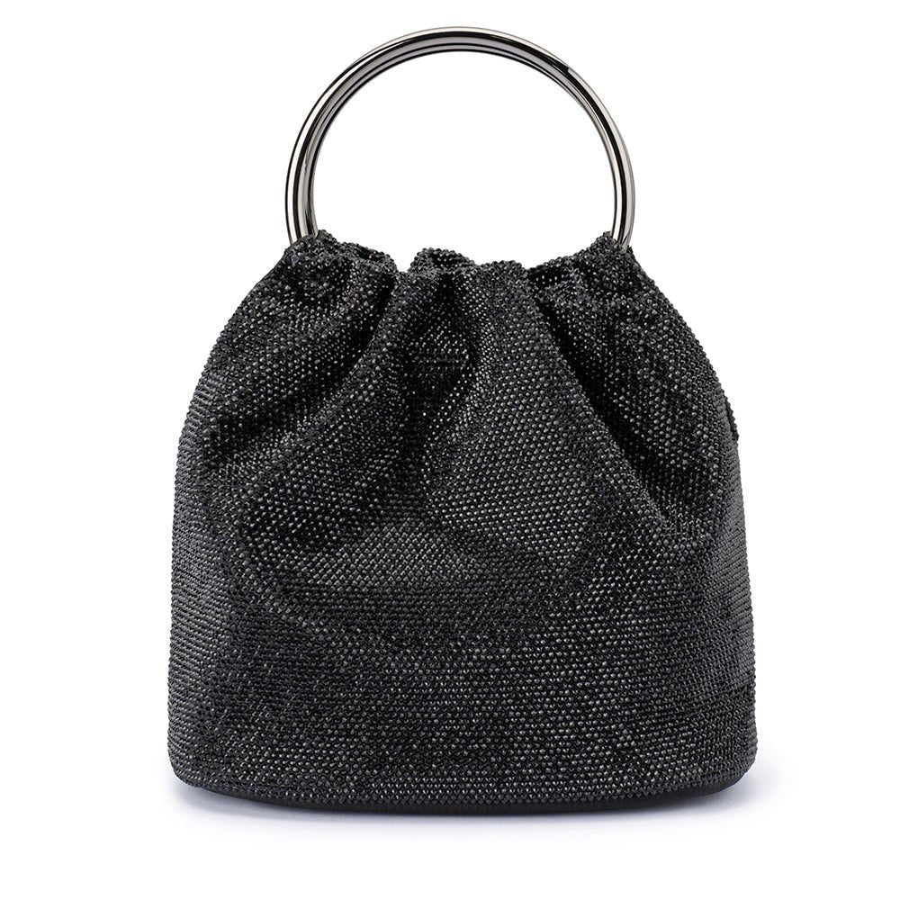 Olga Berg MABEL Crystal Top Handle (Black)