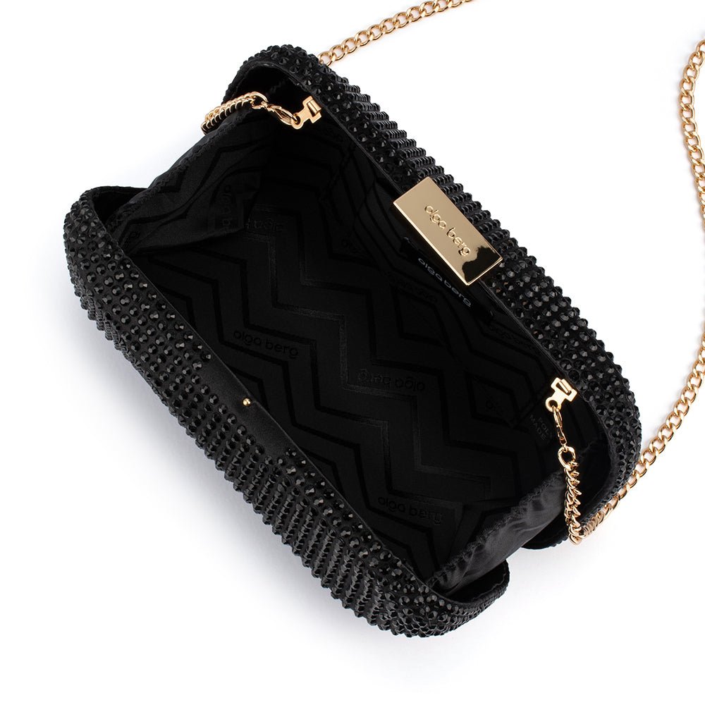 Olga Berg MAE Hotfix Clutch (Black)