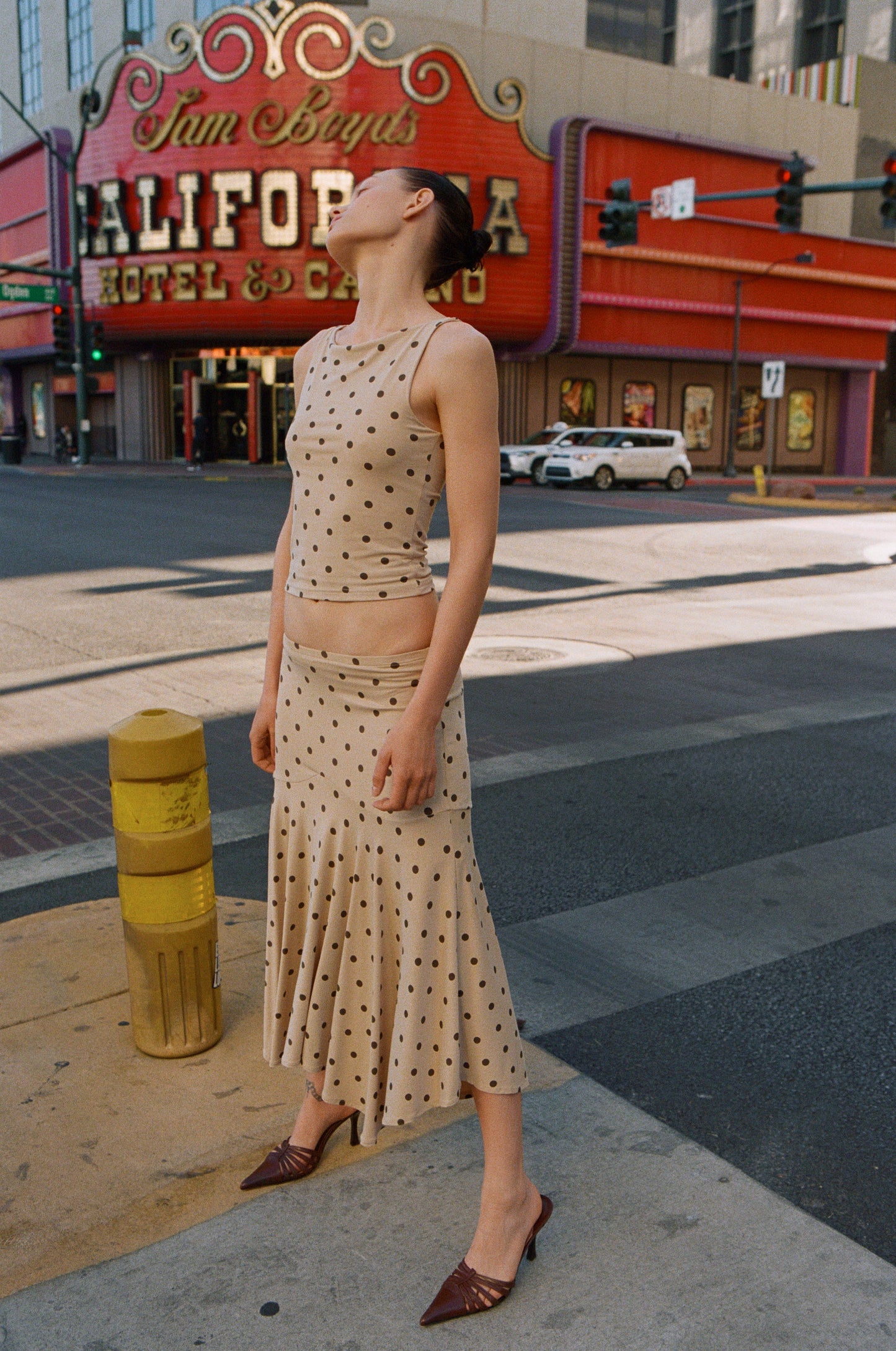 Maeve Midi Skirt (Polka Dot)