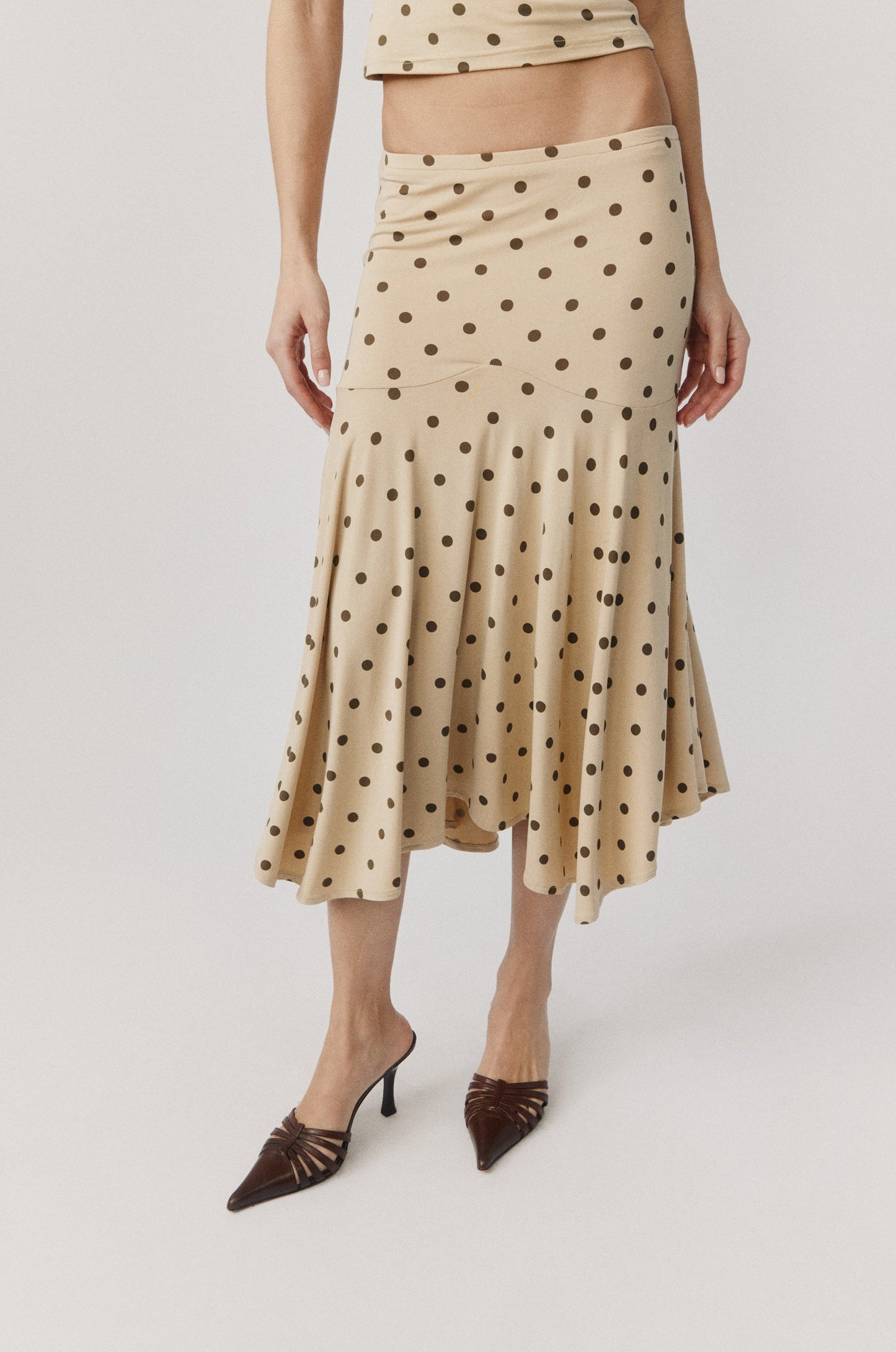 Maeve Midi Skirt (Polka Dot)
