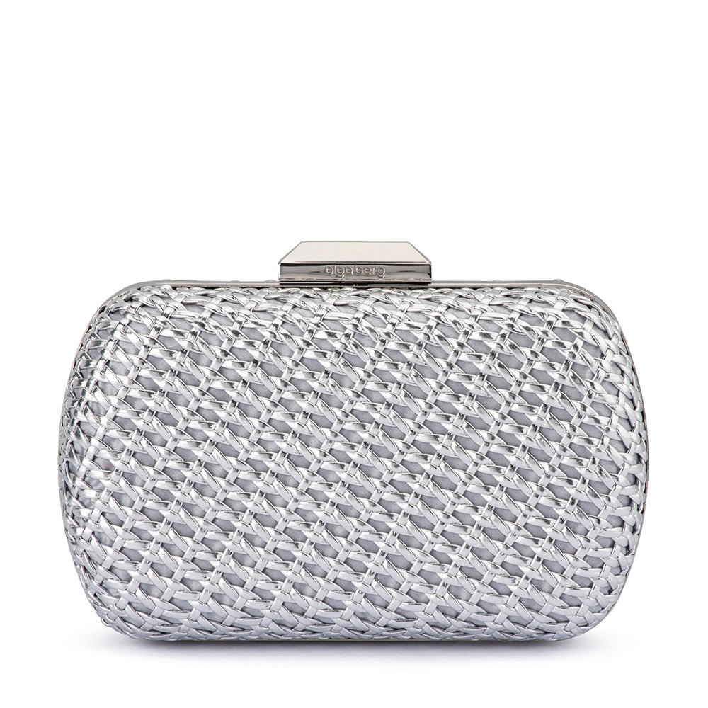 Olga Berg MALI Textured Clutch (Red)