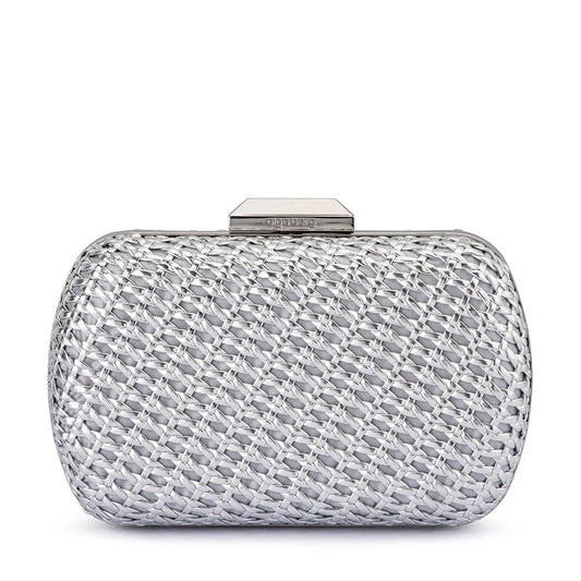 Olga Berg MALI Textured Clutch (Red)