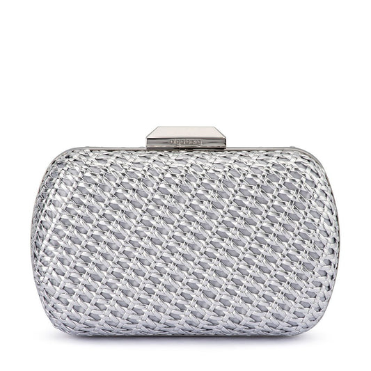 Olga Berg MALI Textured Clutch (Red)