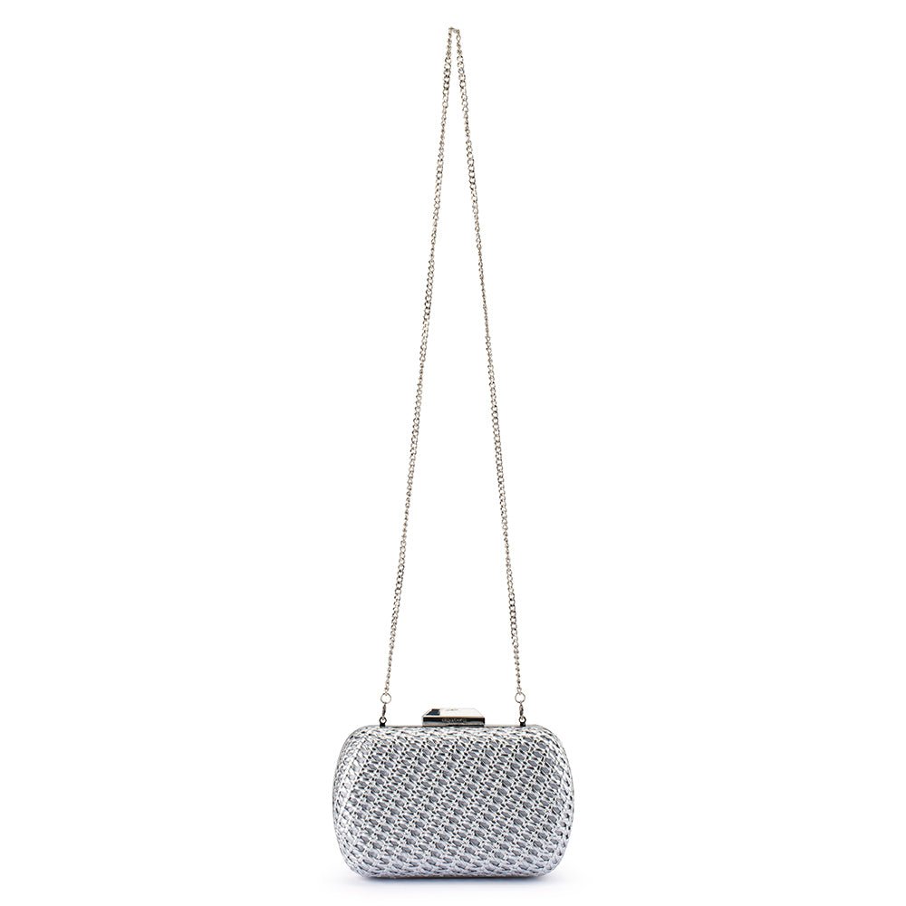 Olga Berg MALI Textured Clutch (Red)