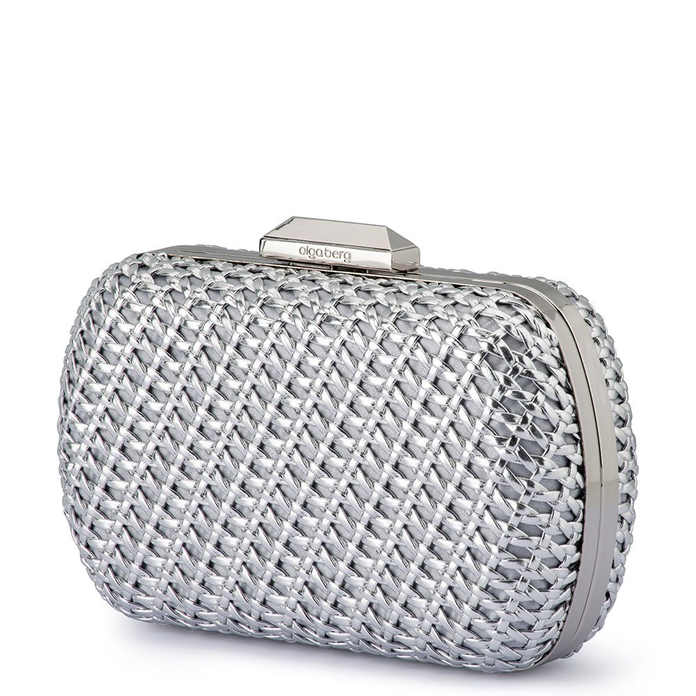 Olga Berg MALI Textured Clutch (Red)