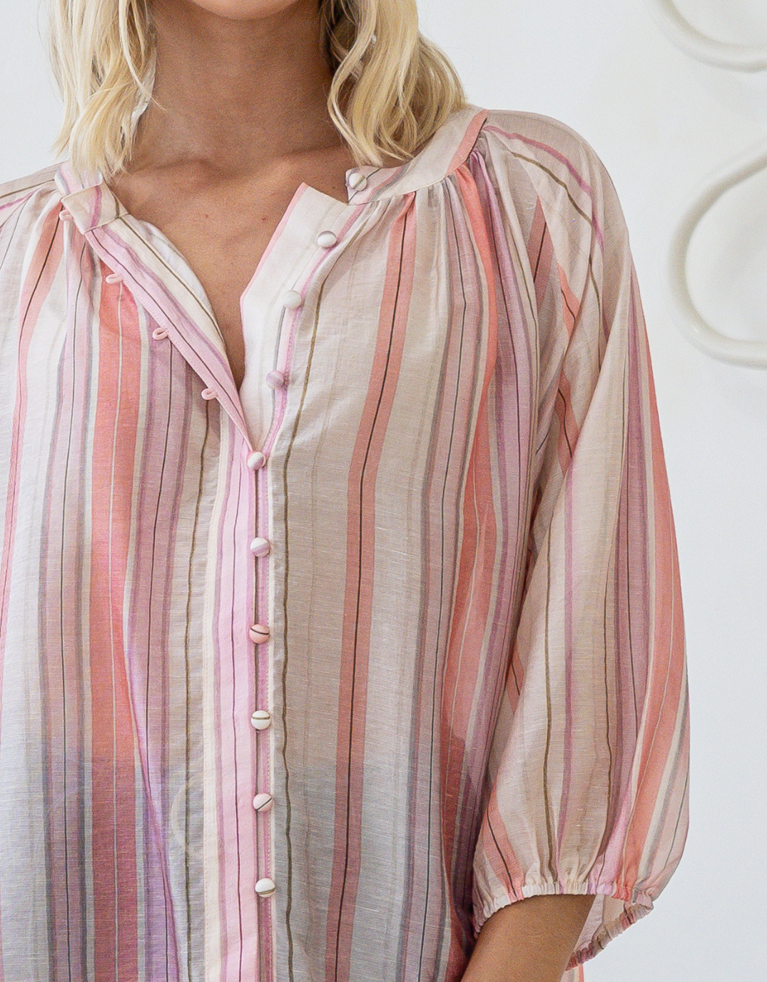 132 Fashion Malta Blouse (Sunset Stripe)
