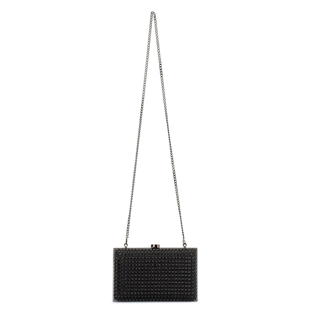 Olga Berg MANUELA Hotfix Clutch (Black)