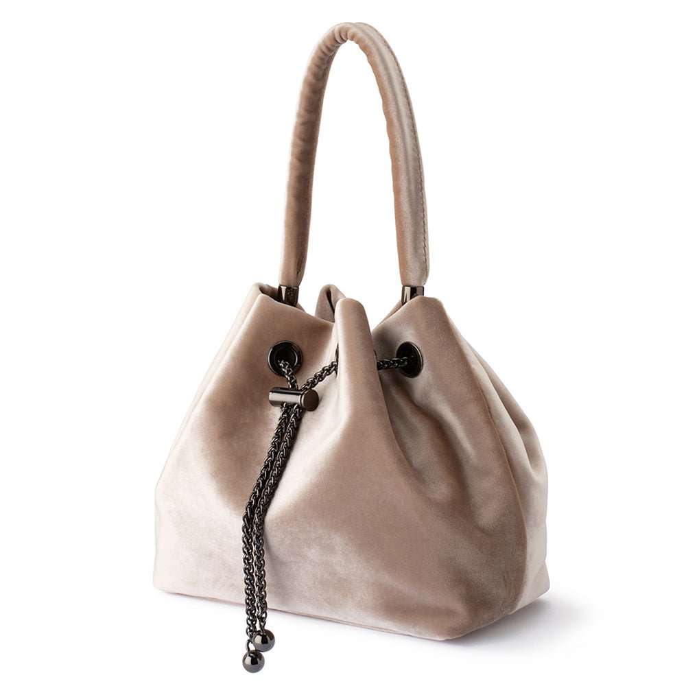 Olga Berg MARGIE Velvet Pouch (Mink)
