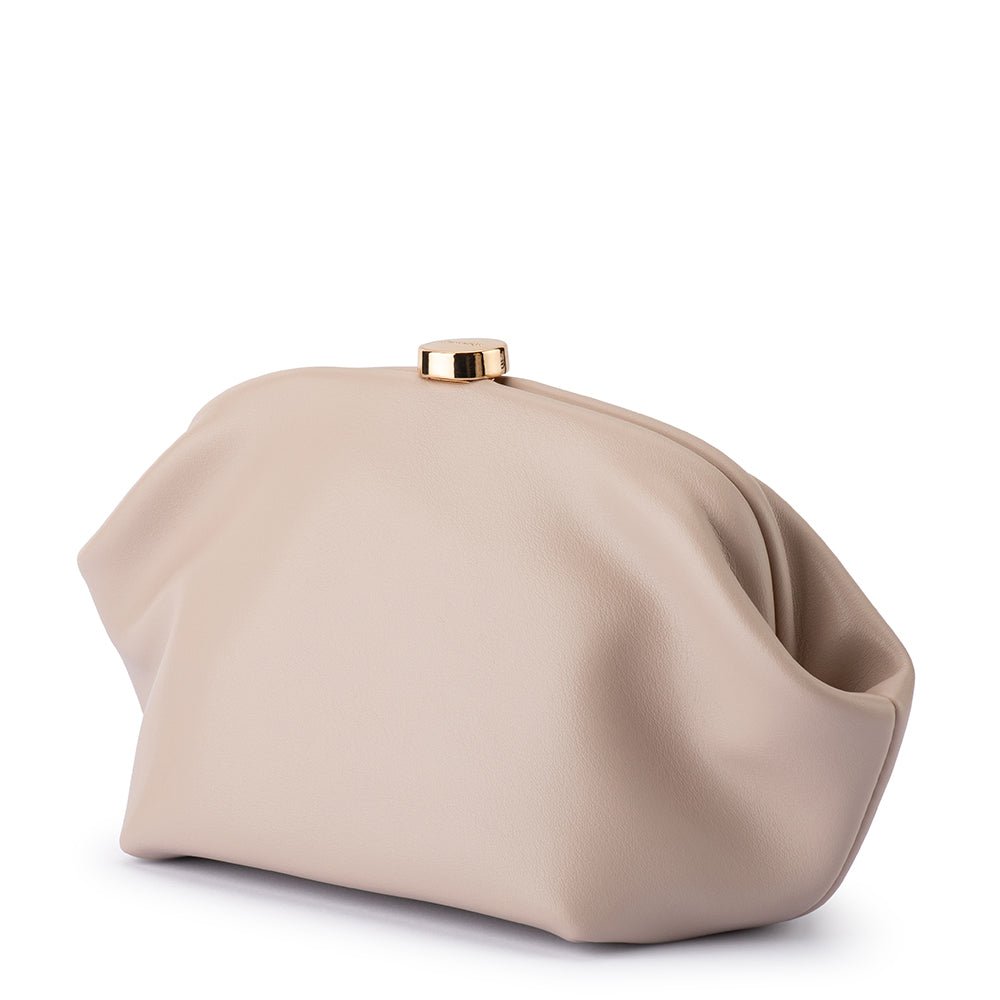 Olga Berg MARINA Pearl Clutch (Natural)