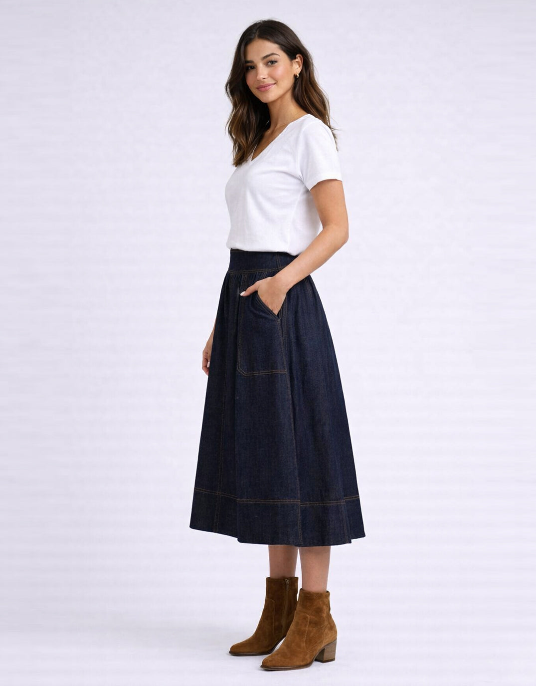 365 Days Marion Skirt (Dark Denim)