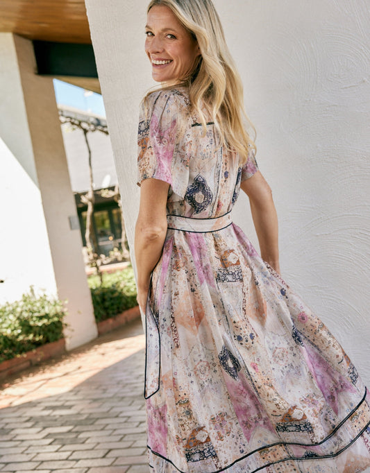 White & Co. The Marrakesh Midi Dress (Mosaic)
