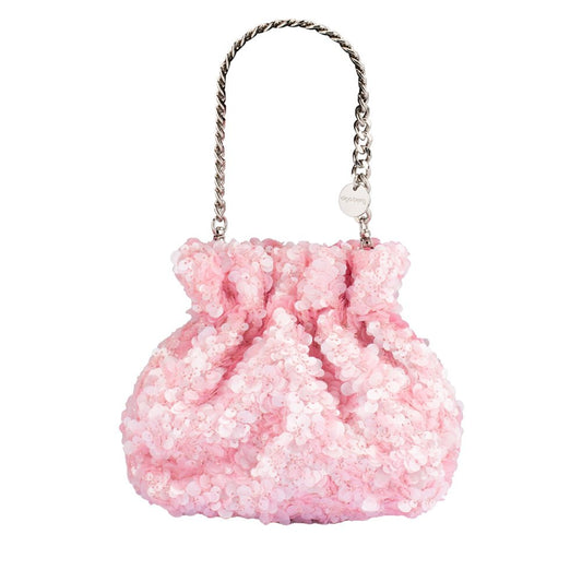 Olga Berg MATTIE Sequin Pouch (Pink)