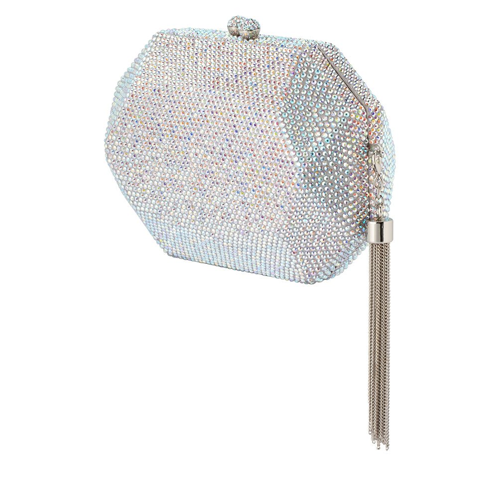 Olga Berg MATTY Crystal Clutch (Aurora)