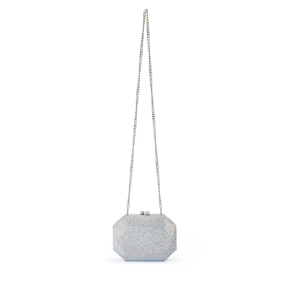 Olga Berg MATTY Crystal Clutch (Aurora)